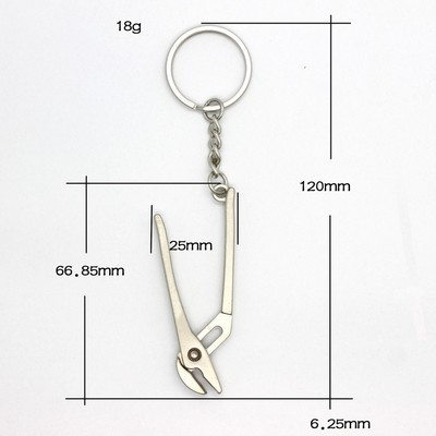 Diagonal Pliers Shaped Key Chain