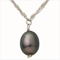 Jilco Inc. Black Tear Drop Pearl Necklace