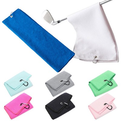 Microfiber Golf Towel With Corner Grommet