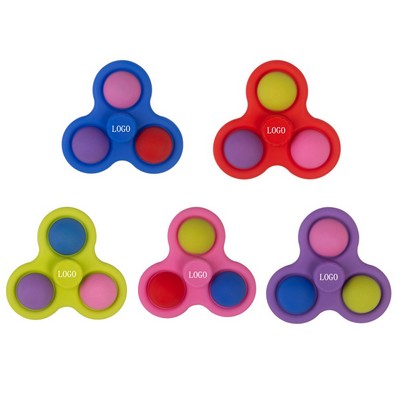 Colorful Silicone Finger Push Fidget Bubble Spinner