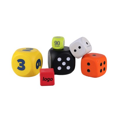 Dice Shaped Stress Ball