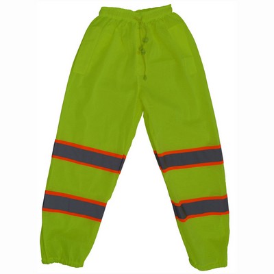 ANSI 107-2015 Class E Lime/Orange Two Tone Mesh Minnesota Traffic Pants