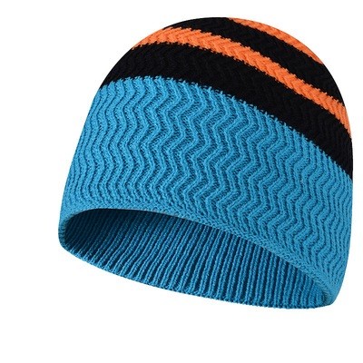 Ribbed Skull Knit Beanie Cap