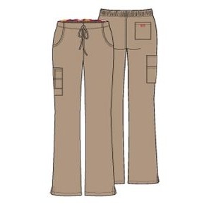 Dickies® Women's EDS Signature Moderate Flare Leg Mid-Rise Cargo Scrub Pant (Petite)