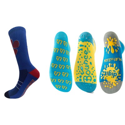 Premium Custom Design Athletic Crew Socks With Cushion