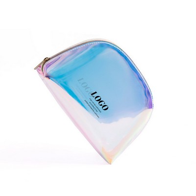 Clear Holographic TPU Makeup Bag