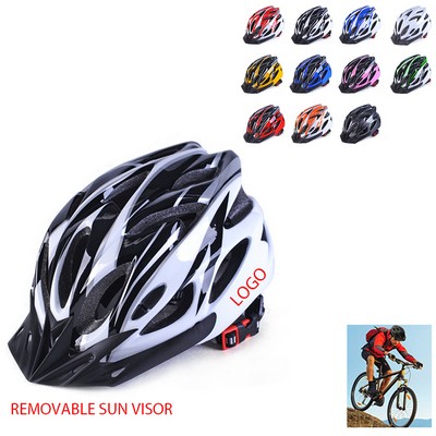 CPSC Certified 18 Air Vents Adult Bike Helmet Lightweight Bicycle Helmets With Detachable Visor