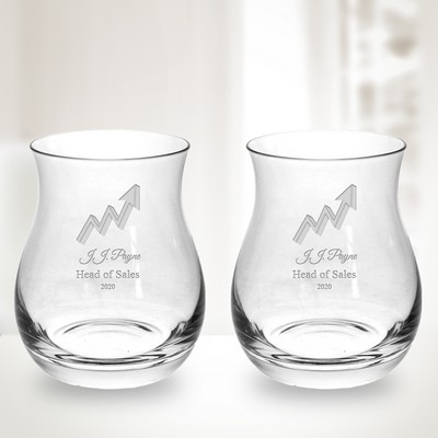 10.5 Oz Glencairn Crystal Plain Tumbler Pair