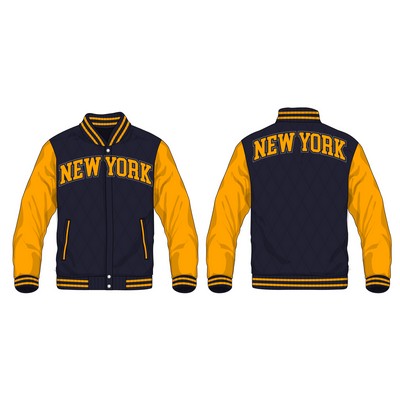 Varsity Jackets Full Customization Cotton-Poly blend, Applique, Embroidered artwork, Tackle twill