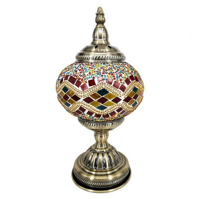 Turkish Moroccan Lamp Mosaic Glass Decorative Table Lamp