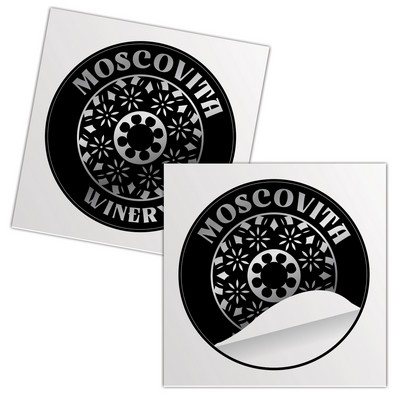 5" Round Foil Sticker