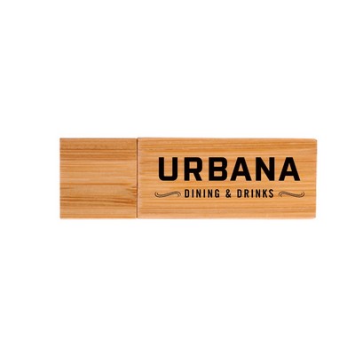 Carbonized Bamboo USB Flash Drive-2G