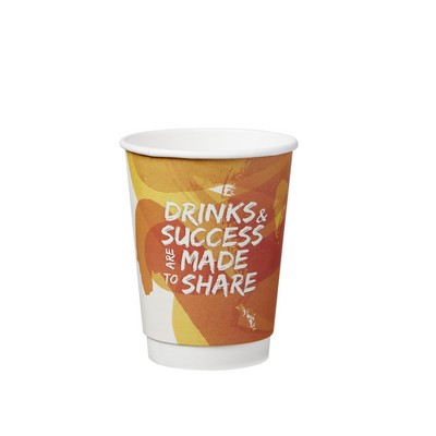 12 Oz. White Dbl Wall Paper Cup-Full Wrap Full Color