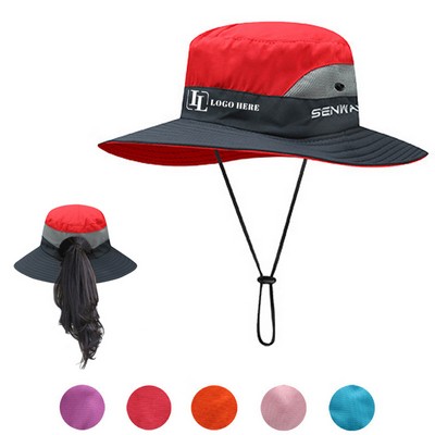 Wide Brim Bucket Hat