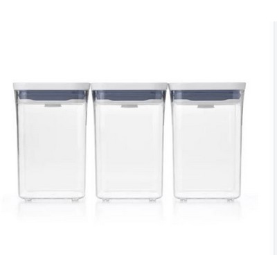 OXO Good Grips 3pc Square Short POP Container Set