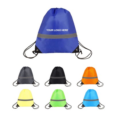 Reflective Drawstring Backpacks