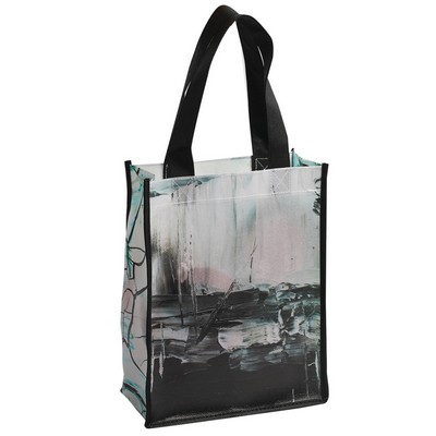 Laminated Non Woven Polypropylene Tote Bag: 8" W x 10" H x 4" D