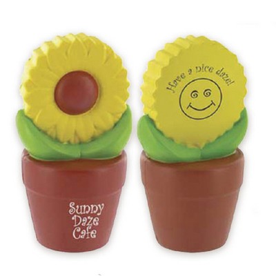 Sunflower Pot Shaped Stress Ball