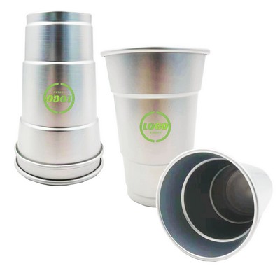 16 Oz Aluminum Reusable Stadium Cup