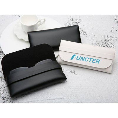 Portable PVC Leather Glasses Case