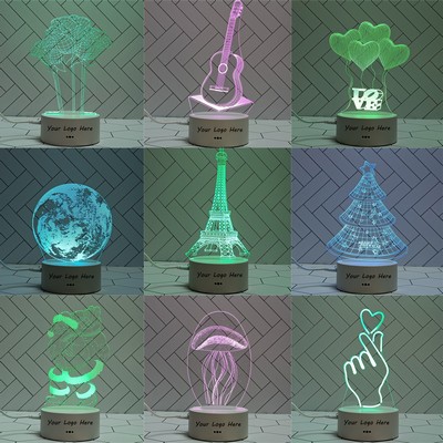 Custom Shape 3D LED Night Light