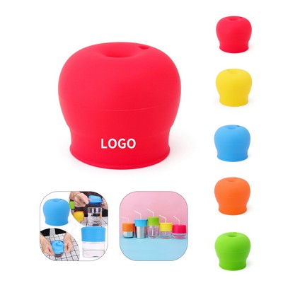 Universal Anti-Spill Silicone Cup Lid: Kid-Friendly & Bar-Proof