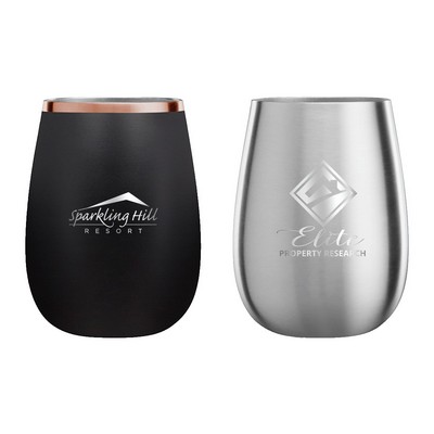 Snowfox® 13 Oz. Stemless Wine Tumbler, Laser, Premium