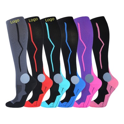 Compression Socks for Men and Women Knee-High Nurse Pregnant Running Medical and Travel Athletic