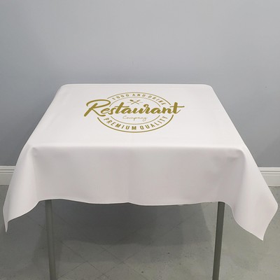 Square Vinyl Logo Tablecloth