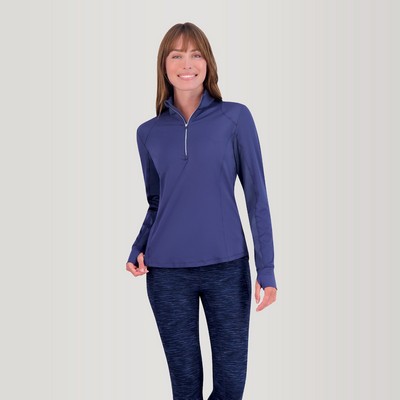 Zero Restriction™ Women's "Renae" Zip Mock Pullover Shirt