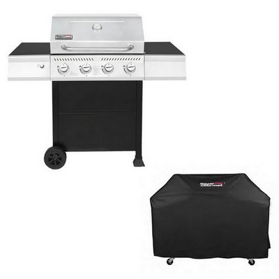 Keg Products 4-Burner Gas Grill w/Grill Cover