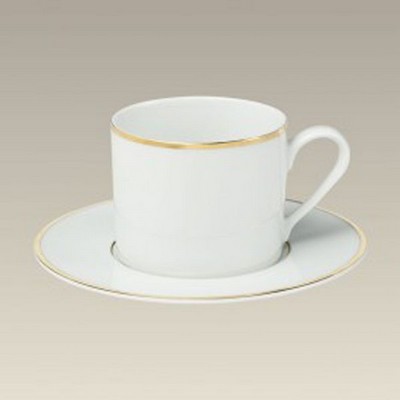 7.5 Oz. Double Gold Banded Cup & Saucer