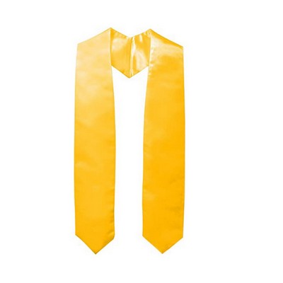 59 Inch Solid Color Graduation Stole