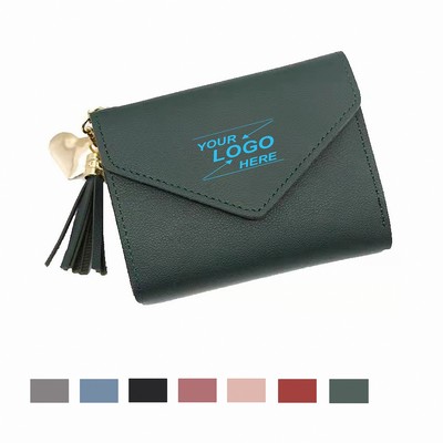 Tassel Keychain Wallet Card Holder