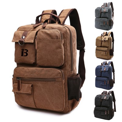 Vintage Canvas Laptop Backpacks