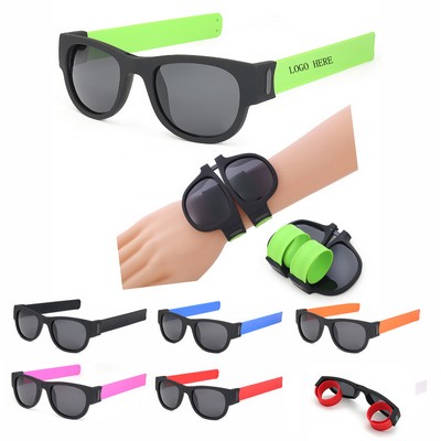 Folding Flexible Polarized Wrist Sunglasses