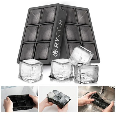 Large Silicone Ice Cube Tray Molds