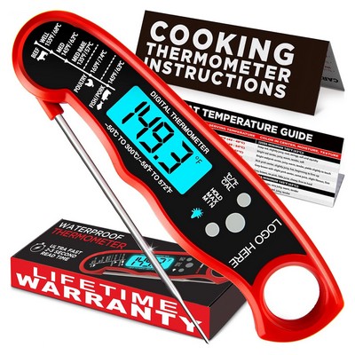 Instant Read Meat Thermometer For Grill And Cooking