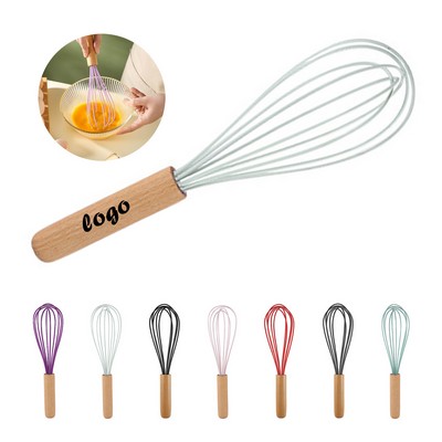 Multipurposes Silicone Whisks with Wooden Handle