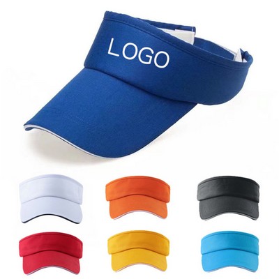 Open Top Golf Adjustable Visor Upf 50+