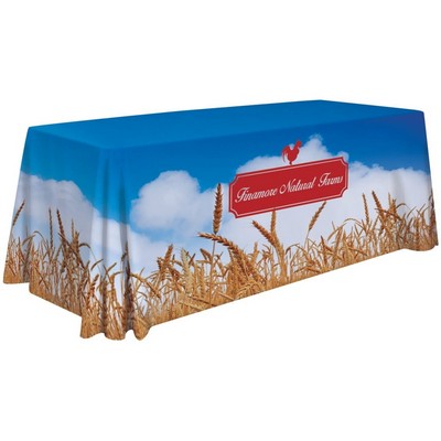 6' Economy Draped Standard Table Cover (Full Dye Sublimated)