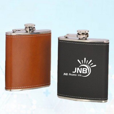 Refined Leather Flask