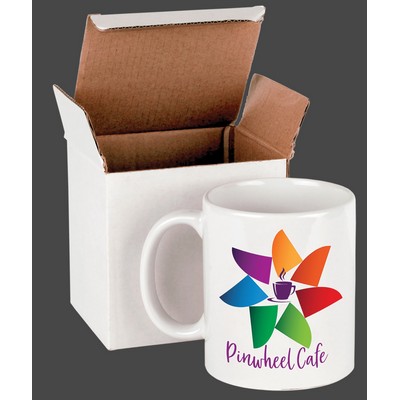 Mug 11 oz white ceramic individual box