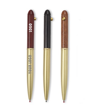 Handcrafted Brass Wooden Ballpoint Pen