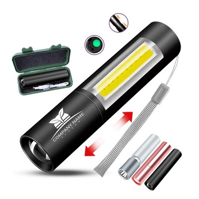 LED Strong Light Aluminum Alloy Waterproof Flashlight