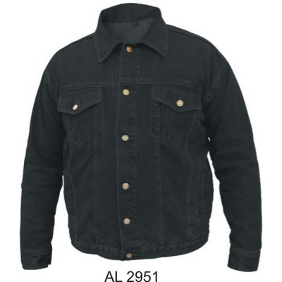 Men's Classic Black Denim Jacket