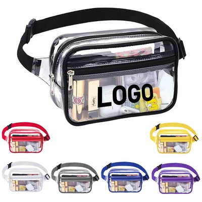 PVC Transparent Fanny Pack Quick Security Check