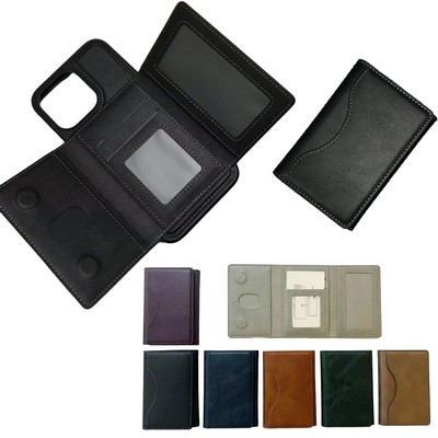 Magnetic Multi-Card Triple Fold Wallet Holder