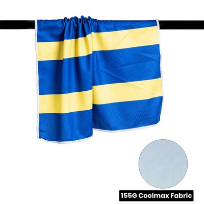 CoolMax Performance Rally Towel with Full-Bleed Sublimation - 15? x 18?