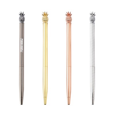 Slim Pineapple Metal Pen